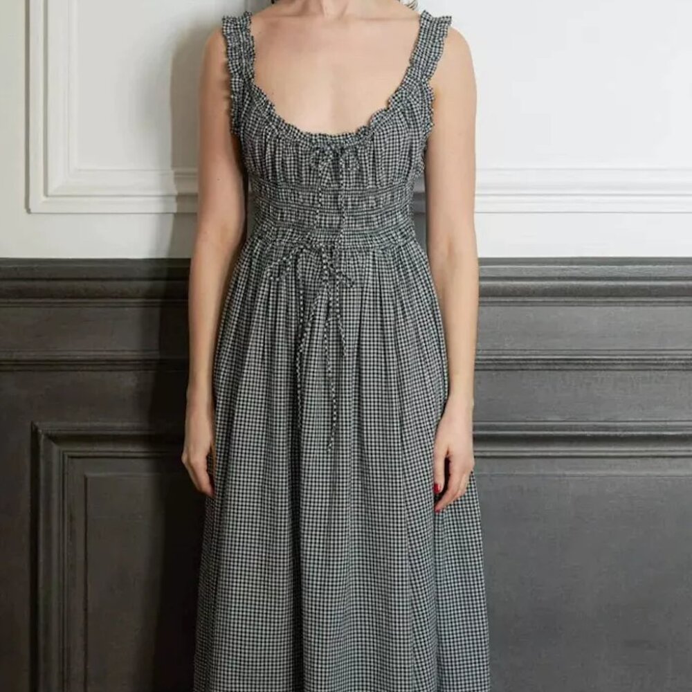 Doen Emmaretta dress gingham, size small